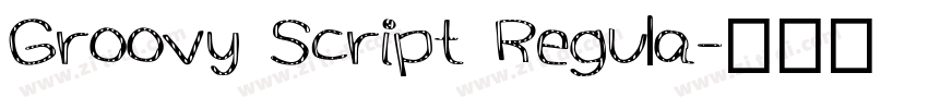 Groovy Script Regula字体转换